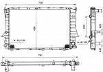 Радиатор двигателя Audi (ауди) 100 (C4)