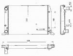 Радиатор двигателя Audi (ауди) 80 (B3)