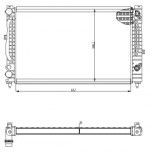 Радиатор двигателя Audi (ауди) A4 (8D2,8D5)