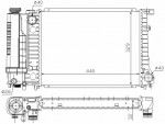 Радиатор двигателя BMW (бмв) 3 (E36)