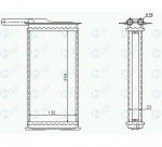 Радиатор обогрева салона Ford (форд) Scorpio I
